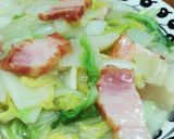 簡単！白菜とベーコンのとろ〜り塩あんかけ作り方8写真