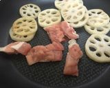 優しい味♩れんこんと豚肉のだし醤油炒め作り方2写真