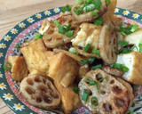 ご飯が進む！厚揚げと蓮根の照り焼き作り方7写真