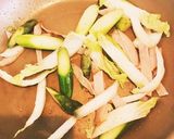 白菜の和風クリームパスタ作り方2写真
