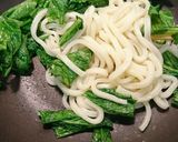 大根の葉焼きうどん作り方1写真