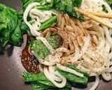 大根の葉焼きうどん作り方2写真