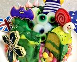 痛ケーキ2017ハロウィン 記録作り方6写真