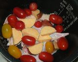 鶏とサツマイモのしっとり炊飯器煮作り方2写真