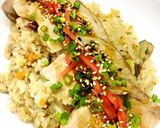 焼豚と十八穀米の舞茸ご飯作り方7写真