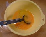 1人分　豆腐とねぎのふわとろ卵丼作り方1写真