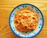 トマトジュースのクリームパスタ作り方8写真