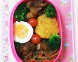 梅ごましおの梅ゴマちゃん弁当☆キャラ弁作り方1写真