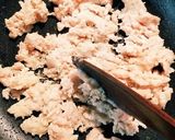 鶏ひき肉と法蓮草❤和風ぅなガーリックスパ作り方5写真