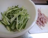 きゅうりとたまねぎとハムの粒マスサラダ作り方2写真