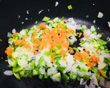 炒り玉子のピーマン入りカレー炒め作り方2写真
