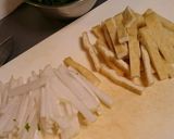 心和む…大根葉と油揚げの薄焚き白味噌味作り方2写真