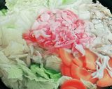 だしの素水炊き鍋ぽん酢にんにくごま油タレ作り方2写真
