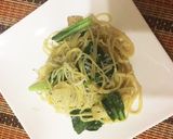 じゃこと小松菜のにんにくパスタ作り方8写真
