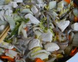 ヘルシー❀白菜と蒟蒻 鶏肉のソース炒め♪作り方8写真