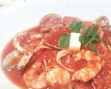 茄子と海老のトマトクリームパスタ作り方9写真
