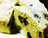 レンジで簡単＊HMで抹茶と黒豆のケーキ作り方4写真