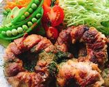 トンデリング☆お肉ドーナツ肉巻きオニオン作り方10写真