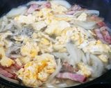ベーコン・玉ねぎ・ふんわり卵のパスタ作り方6写真