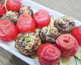 材料3つ!お花のミニ焼きトマト作り方9写真