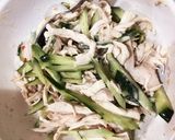 きゅうりと鶏むね肉のゴマ風味サラダ✨作り方3写真