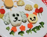 1歳誕生日プレート♡わんわん&うーたん作り方7写真
