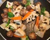 俺流！野菜シャキシャキ豚こま肉で黒酢酢豚作り方17写真