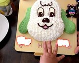 簡単♡ミニオンズ♡ボブの立体ケーキ作り方15写真