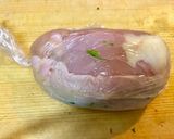 簡単…弱火で柔らか!パクチーロールチキン作り方3写真