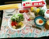 ホットグリーンオリーブパスタ作り方1写真