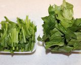 簡単！ほうれん草と牛肉と卵の炒め物作り方3写真