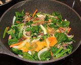 簡単！ほうれん草と牛肉と卵の炒め物作り方11写真