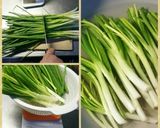 わけぎのぬた 赤味噌&林檎酢あえ作り方1写真