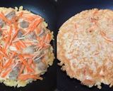 カリッとモチッと♡海老もやしチーズチヂミ作り方3写真