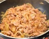 <簡単>黄金比タレで!とろ~り卵の豚丼作り方5写真