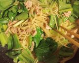 ツナと小松菜のスパゲティ♡(#^^#)♡作り方9写真