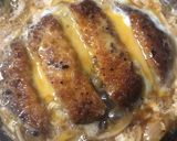 余った惣菜で☆メンチカツの卵とじ作り方3写真