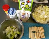 ヘルシー！厚揚げと白菜の豆乳クリーム煮作り方1写真