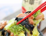 天才！海苔ドレ♪白菜とツナの海苔和え作り方4写真