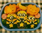 ミニオンズ☆ハロウィン風キャラ弁作り方6写真