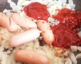 ＊粗びきウインナーのトマトチーズリゾット作り方2写真