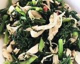 春菊とささみの簡単梅肉和え作り方4写真