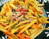 黄金比！！じゃがいもきんぴら☆☆作り方9写真