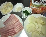 じゃがいもとベーコンのトマトミルフィーユ作り方1写真