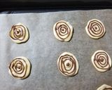 ハロウィンに　クモの巣クッキー作り方6写真