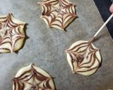 ハロウィンに　クモの巣クッキー作り方7写真
