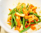 人参といんげんの胡麻和え作り方4写真