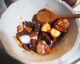 辛味噌たこザンギ（たこの唐揚げ）作り方1写真