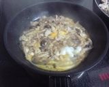 豚肉としめじの卵とじ作り方4写真