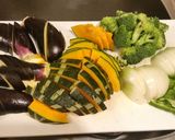 【こってり！】秋野菜のにんにくトマト炒め作り方1写真